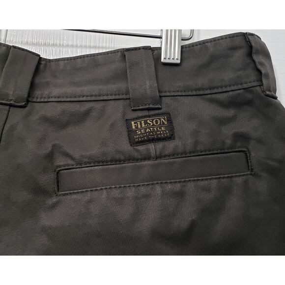 CC FILSON Men's Chino Canvas Pants FCOP014042 Size 32X32 Green (RAVEN) in VGUC - Picture 6 of 13